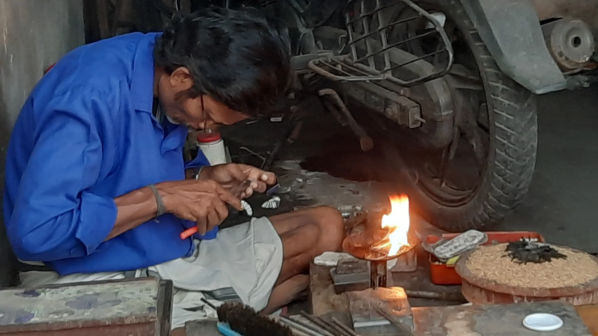 Goldsmith at work