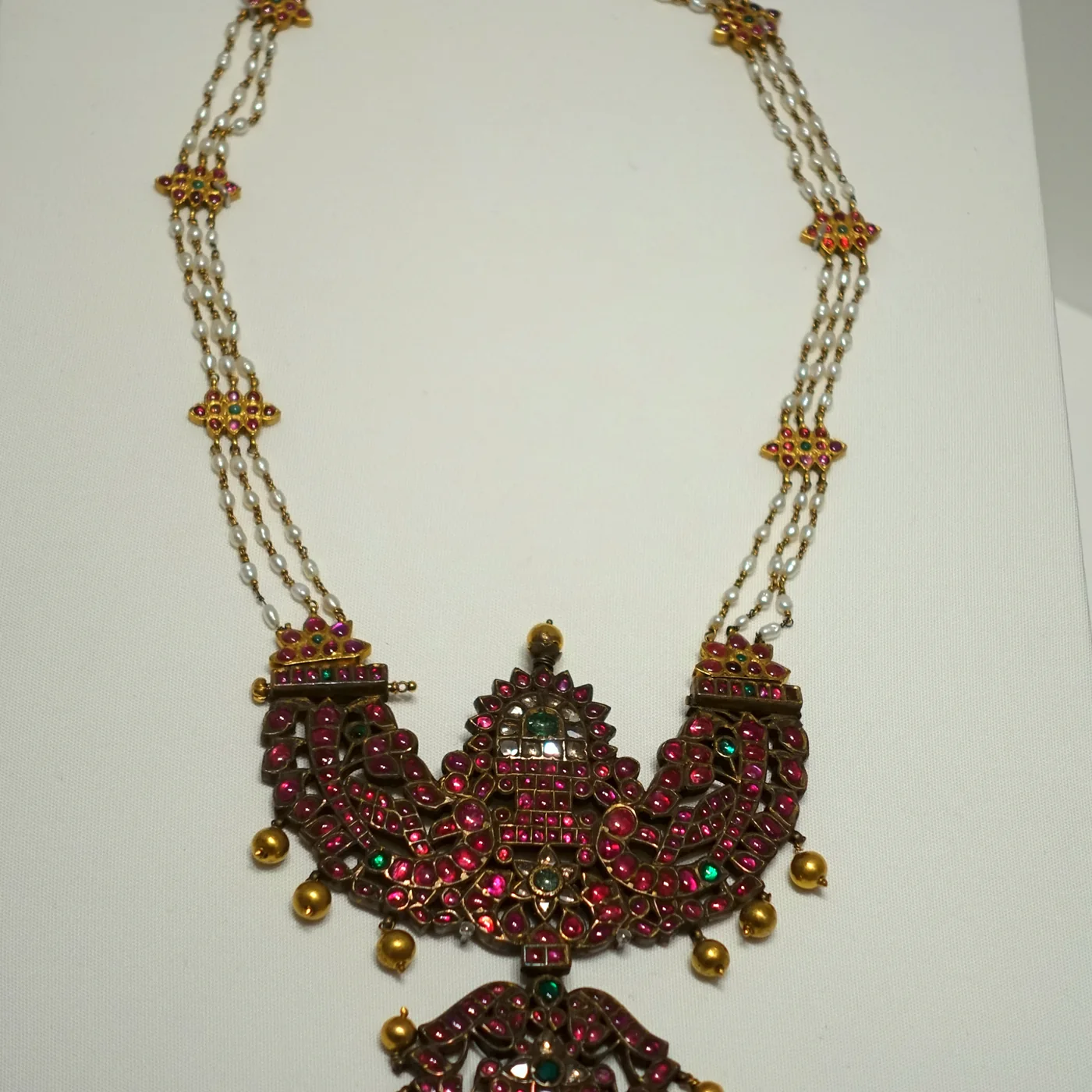 [SJ-NK-160] 22K Thanjavur Temple Necklace