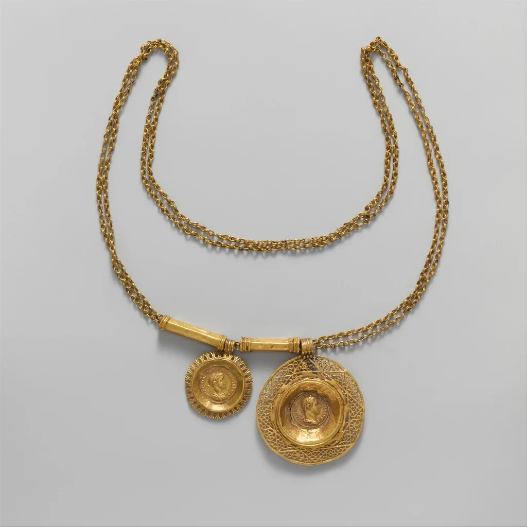 [SJ-NK-118] 22K Coin Pendant Necklace