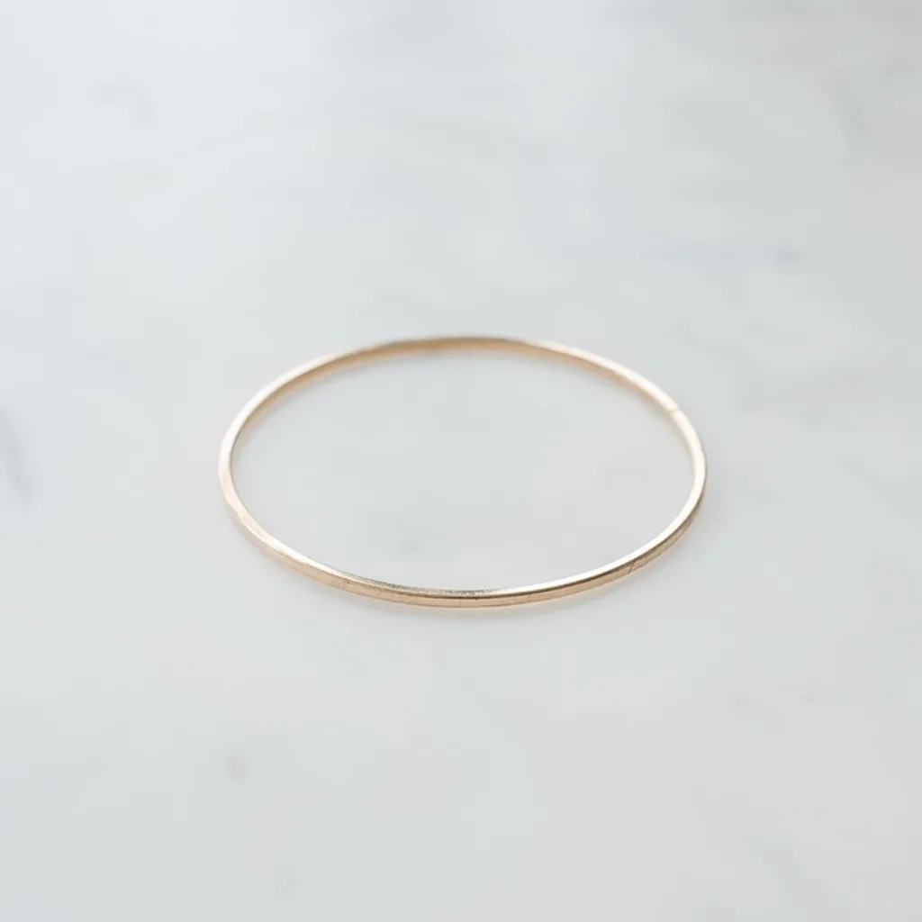 [RG-BG-522] 22K Plain Round Bangle (pair)