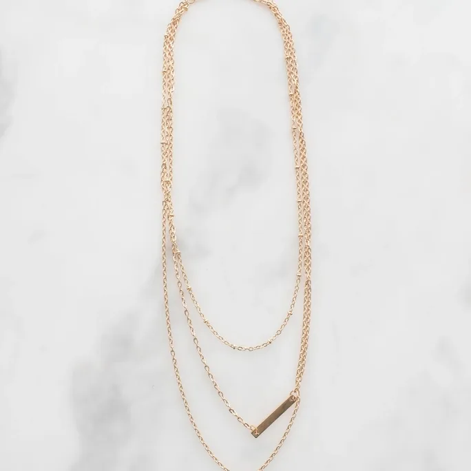 18K Dainty Layered Chain